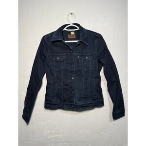 Levis trucker denim jean jacket womens small outdoor western cowgirlcore cowgirl